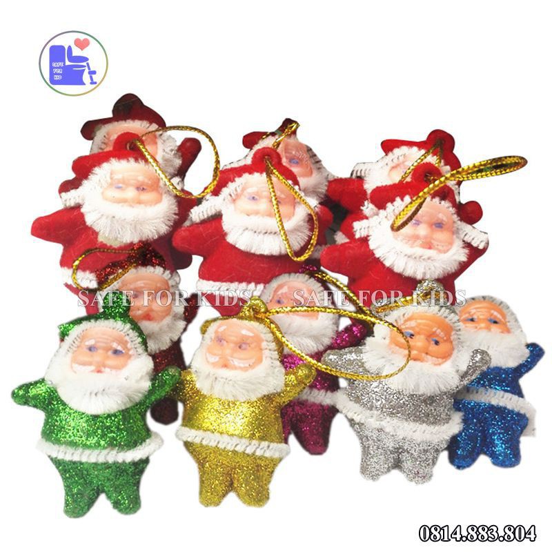 Combo 6 Ông Già Noel - Đồ Trang Trí Cây Thông Noel Siêu Xinh (6 Ông)