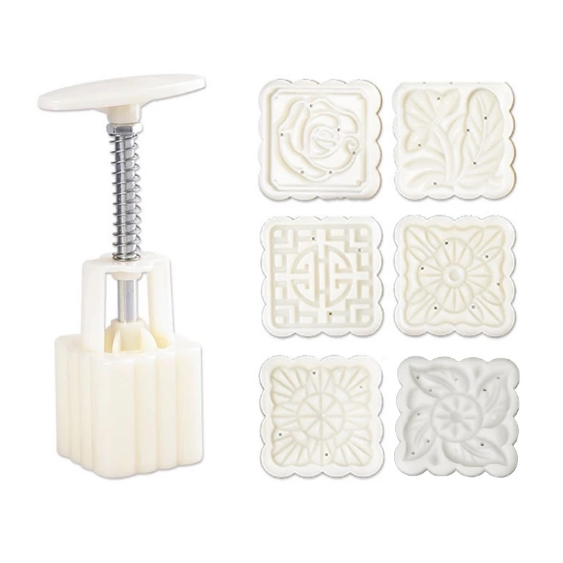 Khuôn Làm Bánh Trung Thu / Bánh Trung Thu Hình Vuông 50g DIY