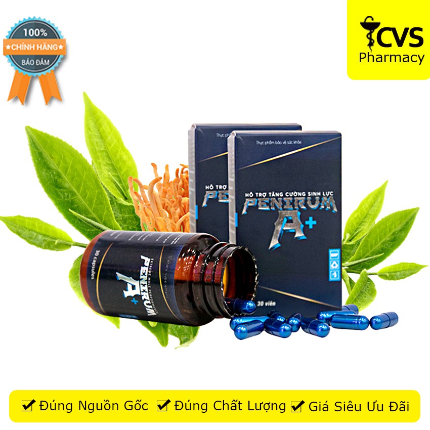 Viên Uống Penirum A+ giúp bổ thận, tráng dương, mạnh gân cốt, tăng cường khả năng sinh lý nam giới - cvspharmacy
