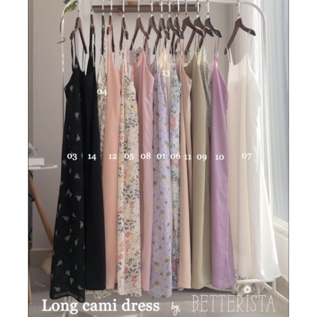 [Mã FAGREEN245 giảm 10% tối đa 30K đơn 99K] Long Cami dress - Váy 2 dây