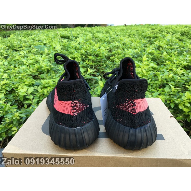 Giày Sneaker, giày thể thao big size cỡ lớn EU:45-46 cho nam chân to - 350v2 Black Red