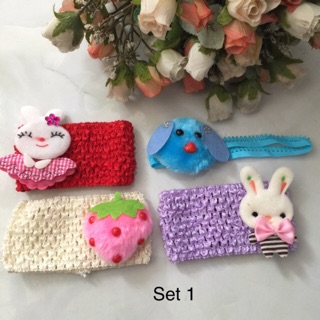 94/- Combo 4 băng đô handmade