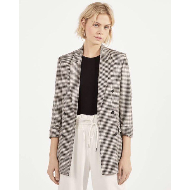 Bershka Đức  Áo blazer sale auth new tag cao cấp chính hãng BSK có sẵn vest khoác form dáng dài có lót hai 2 lớp độn vai | BigBuy360 - bigbuy360.vn