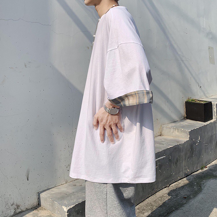 Áo Thun Tay Ngắn Màu Sắc Đơn Giản Cho Nam