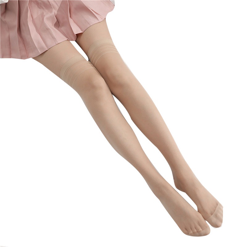 XIXI Vớ lưới dài qua gối họa tiết kẻ sọc xuyên thấu quyến rũ cho nữ