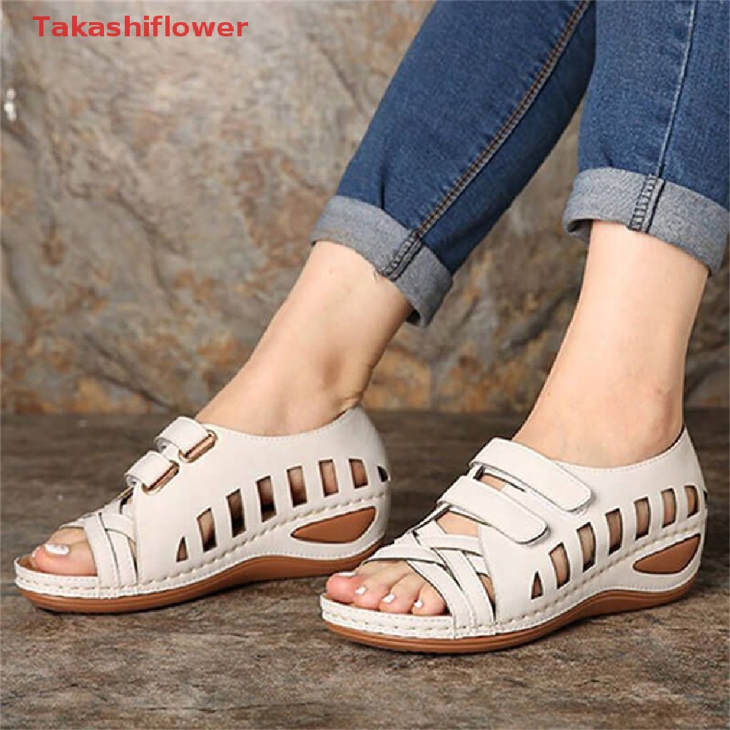 Dép Sandal Đế Xuồng Hở Ngón Thời Trang Cho Nữ