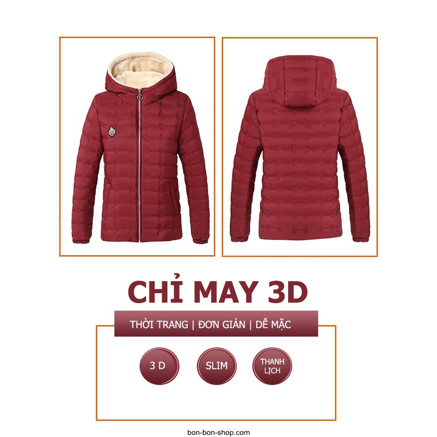 Áo Khoác Lót Bông Dành Cho Các Bà Các Mẹ Trung Niên Cực Ấm
