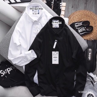 Áo Sơmi Basic lụa vân chéo