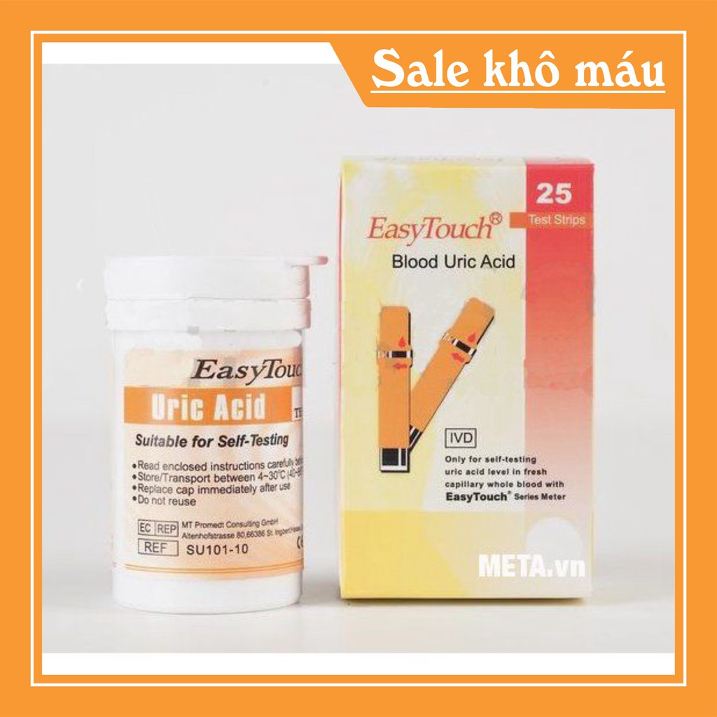 (có sẵn) Que thử gout cho máy đo Easy Touch GCU ET322 (25 que)