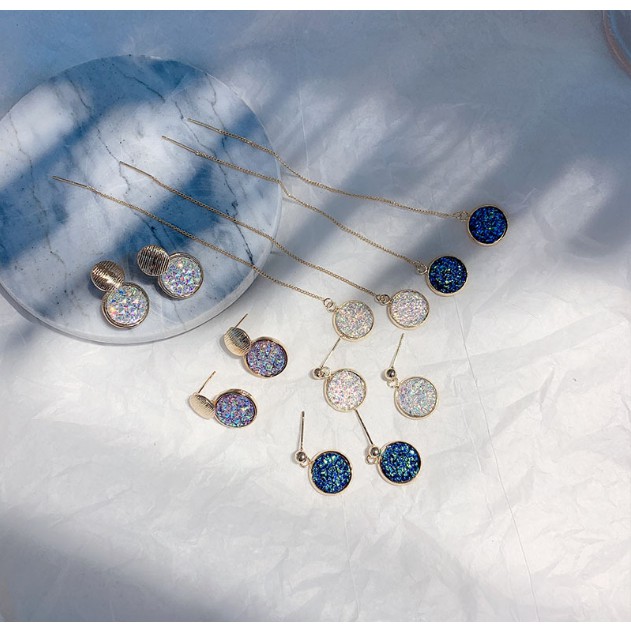 Bông tai Bạc 925 Phong Cách Hàn Quốc - HOA TAI ĐÍNH ĐÁ KẸP TAI ( Cao Cấp )- ẢNH CHỤP THẬT