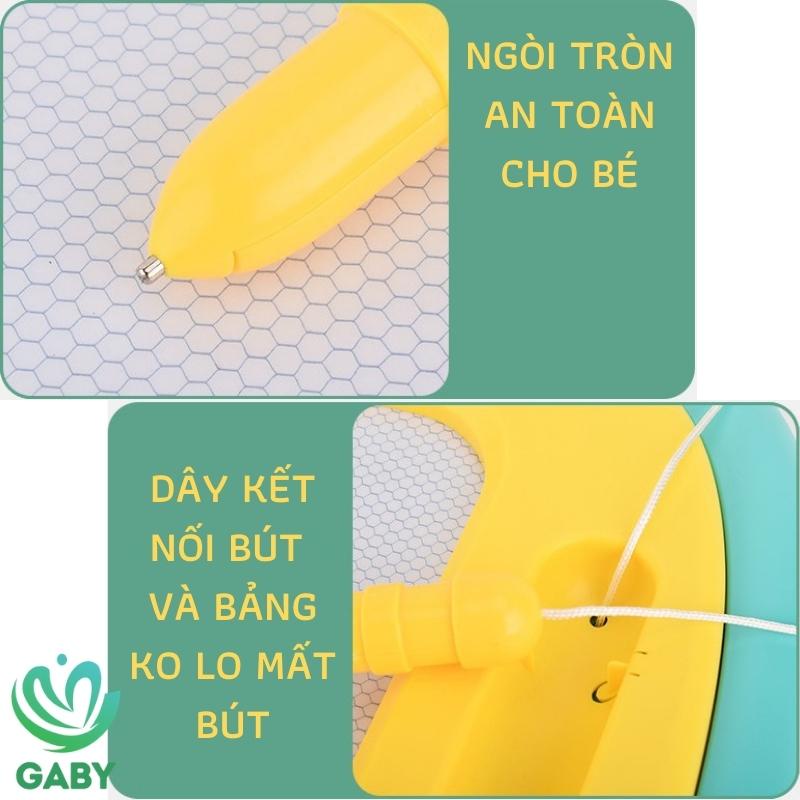Bảng vẽ tự xóa thông minh cho bé có chân bàn loại to GABY bảng từ tính tập viết, tập vẽ, an toàn, không lem mực