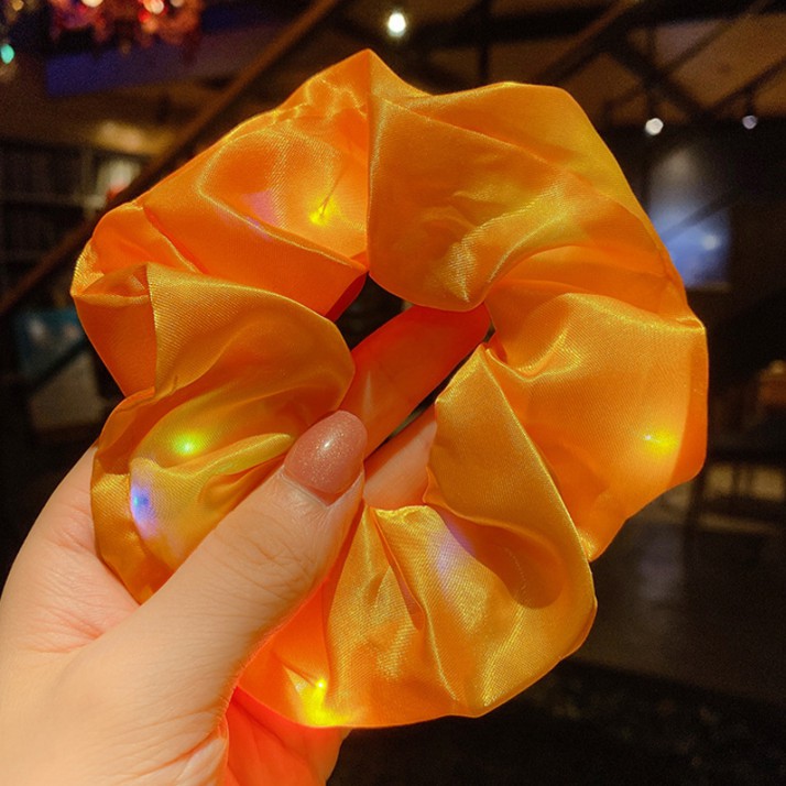 Scrunchies cột tóc noel giáng sinh xmas đèn LED phát sáng nổi bật