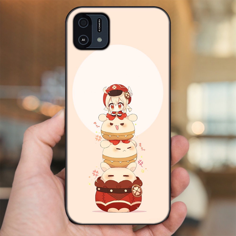 Ốp lưng Oppo A16K viền đen in hình Klee Genshin Impact