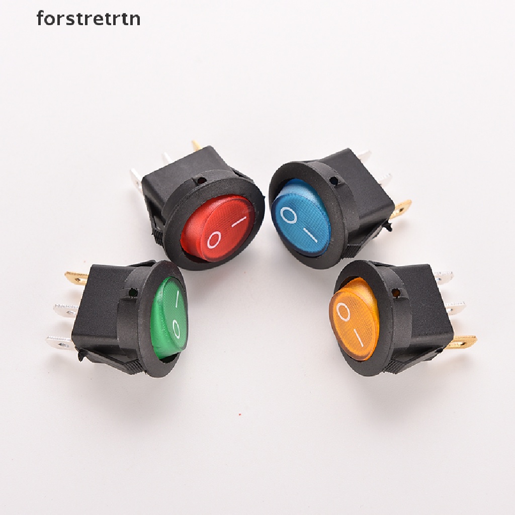 Set 4 công tắc bật tắt đèn LED tròn 12V 16A SPST cho xe hơi/ thuyền