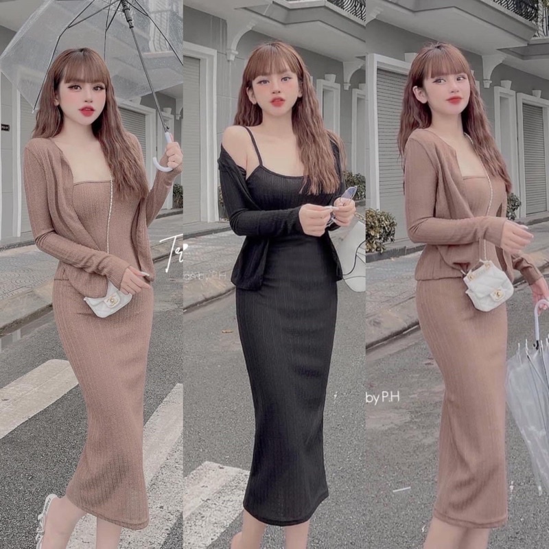 đầm 2 giây, áo khoác