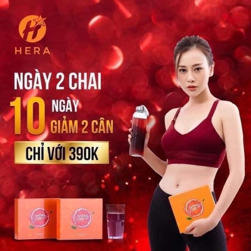 [COMBO 5 HỘP GIÁ SỈ ] Nano bưởi đỏ HERARISE – Giúp đẹp da, giữ dáng, tăng sức đề kháng hộp 20 gói/5g