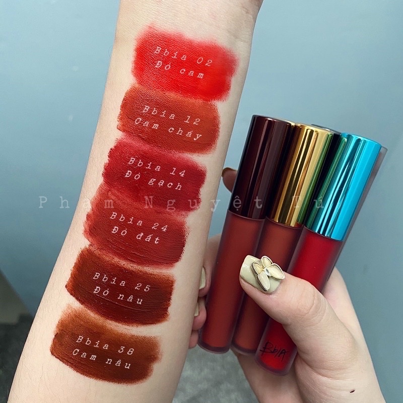 Son kem lì Bbia Last Velvet Lip Tint siêu lì mịn môi chính hãng có ảnh thật shop chụp