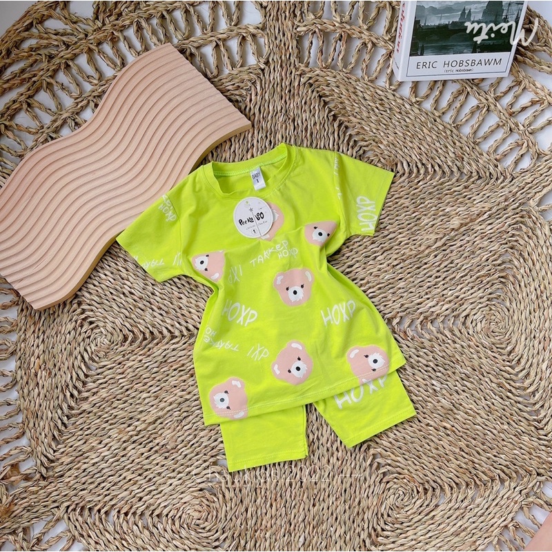 Bộ mặt gấu quần lửng HOxP bé gái