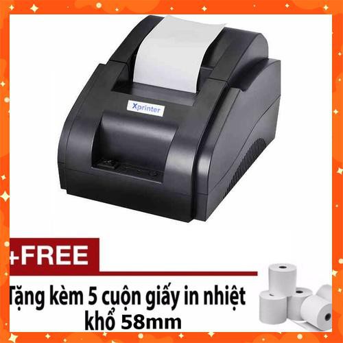 [8HEO HN] Máy in hóa đơn K58, máy in hóa đơn mini, máy in bill K58, máy in mini Xprinter XP-58iih [Hàng Xịn]