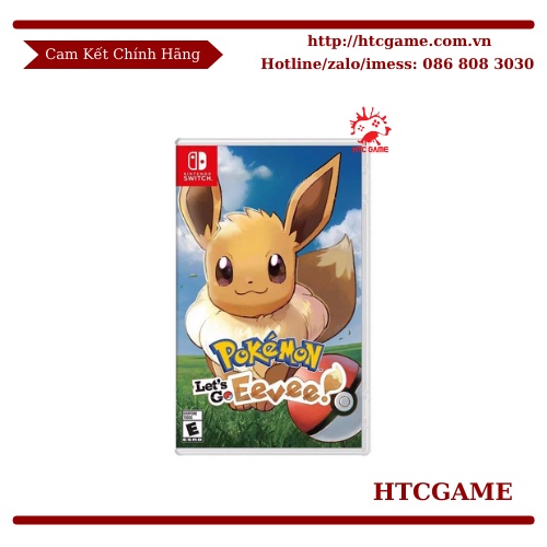 Thẻ game Pokemon: Let's Go Eevee dành cho Nintendo Switch