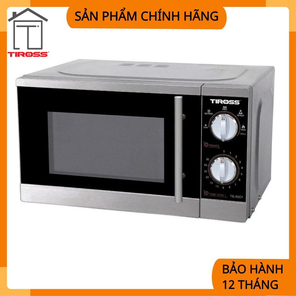 Lò vi sóng 20L cơ có nướng, 1100W, màu ghi TS5001