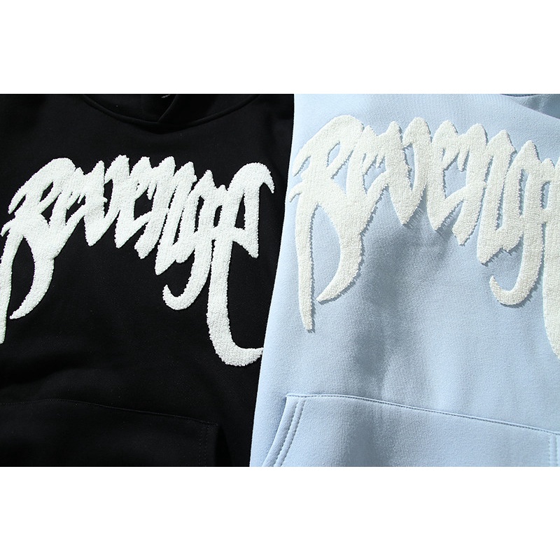 Hàng Bán Chạy Áo Hoodie Cotton Thêu Chữ Revenge Plus Size Unisex