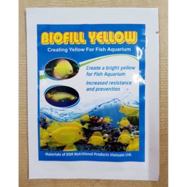 Biofill Yellow 10g - sắc tố vàng cho cá cảnh - Hàng Công Ty