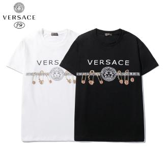 Vers-ace Cotton T-Shirts Sports Casual Short Sleeve Tops