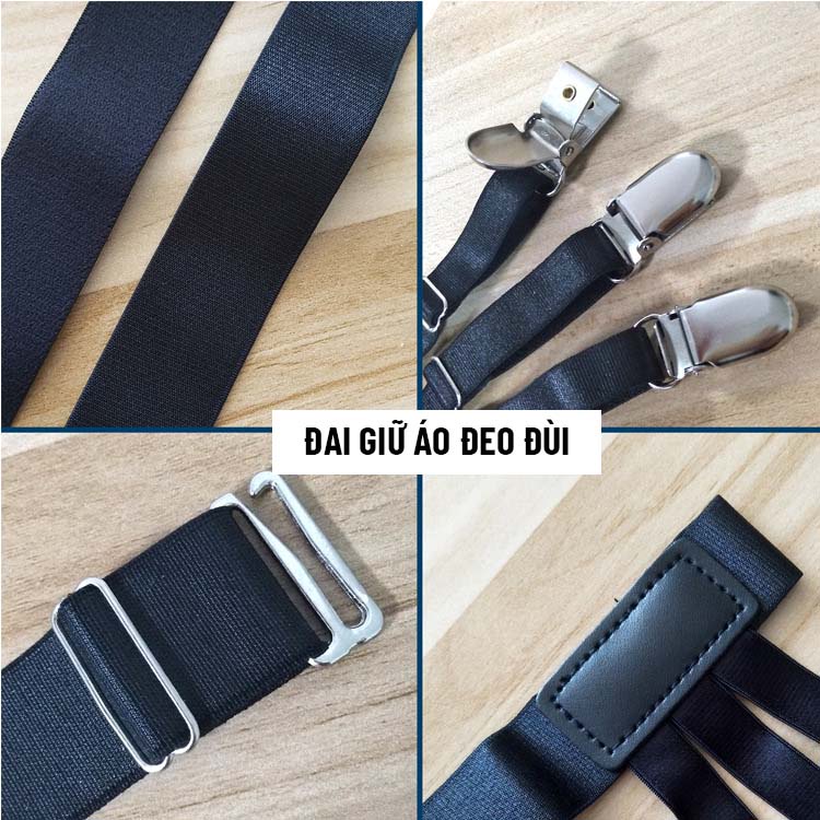 Đai kẹp giữ áo sơ mi không nhăn khi sovin đai đeo đùi