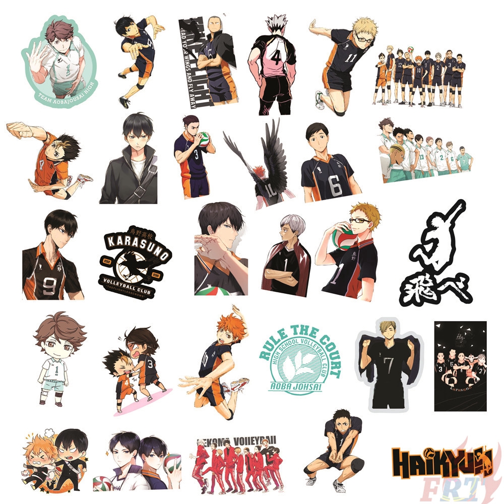 ❉ Haikyuu!! - Series 04 Anime Shoyo Hinata Tobio Kageyama Stickers ❉ 50Pcs/Set DIY Fashion Doodle Decals Stickers