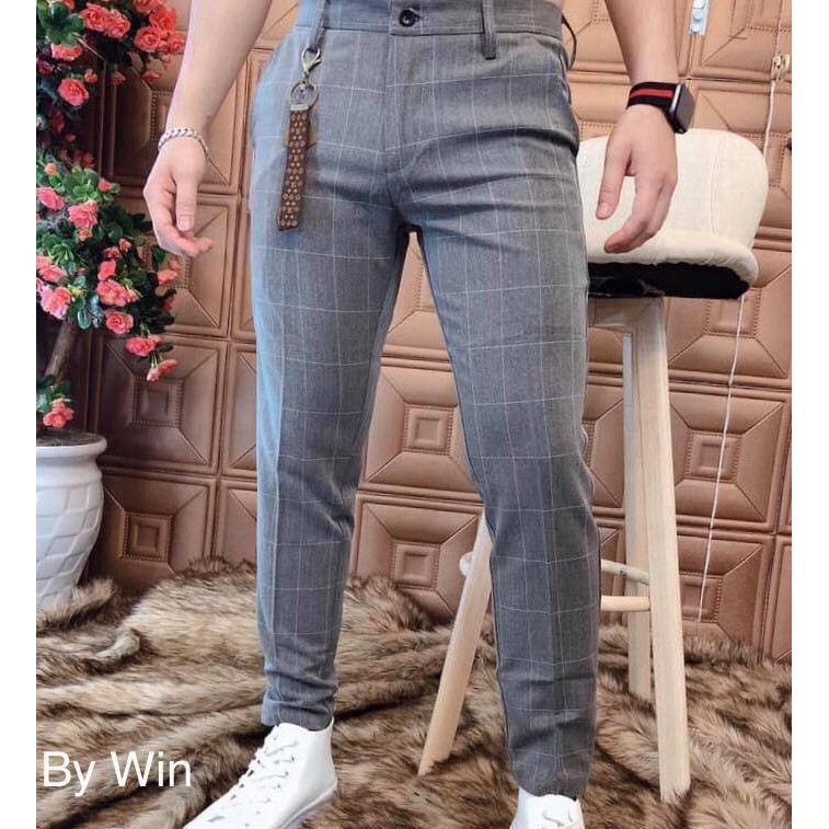 quần tây nam trẻ trung cao cấp kẻ sọc