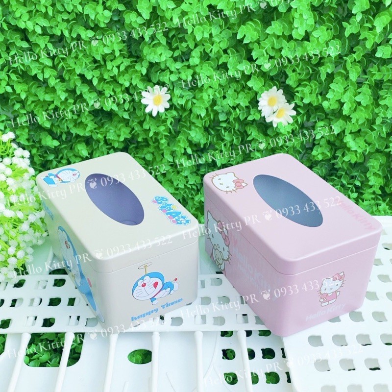 HỘP ĐỰNG KHĂN GIẤY HELLO KITTY - DOREMON DORAEMON