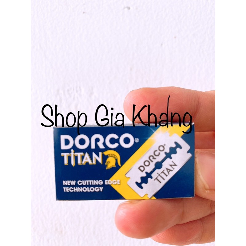 Lẻ 1 hộp dao lam DORCO TITIAN( 10 lưỡi )