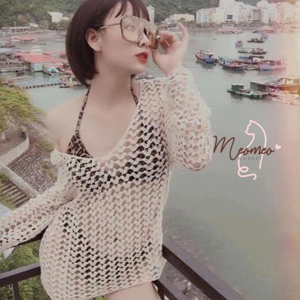 Áo Lưới Đi Biển - Áo Lưới Đan Vuông Sợi To Dày Chắc Chắn Mặc Kèm BIKINI Hoặc Phối Đồ Siêu Đẹp | BigBuy360 - bigbuy360.vn