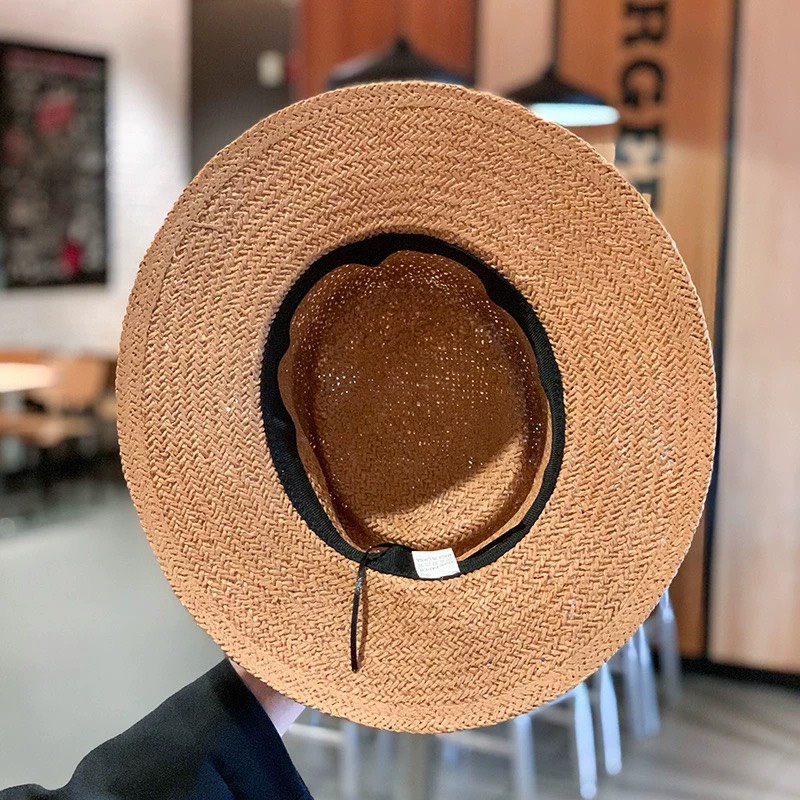 Mũ cói du lịch gắn băng ruy rộng vành loại cao cấp phong cách Vintage sang chảnh,túi xách đi biển hàng có sẵn