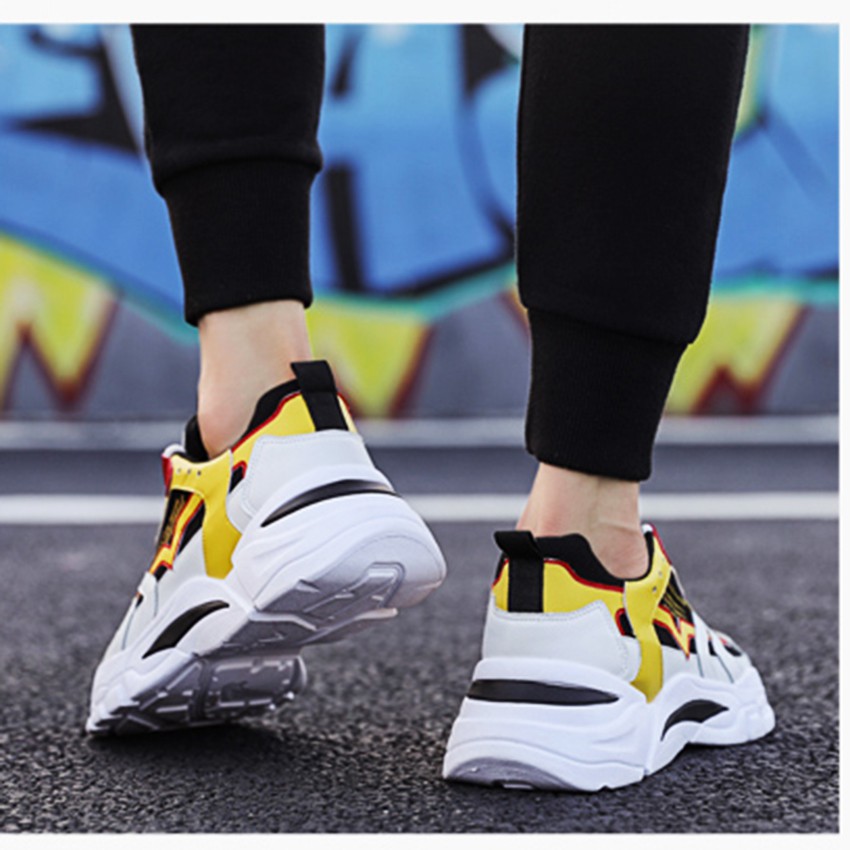 Giày sneaker nam, GIày thể thao nam, GIày sneaker xu hướng thời trang 2019 mã 8801 vàng. Giá tận xưởng.