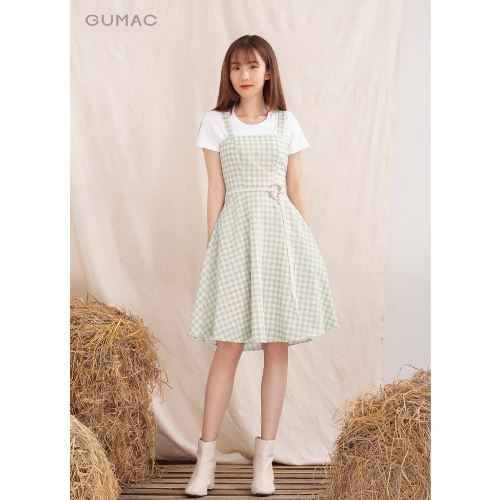 Đầm xòe yếm 2 dây DA10116 GUMAC ( Không kèm áo thun )