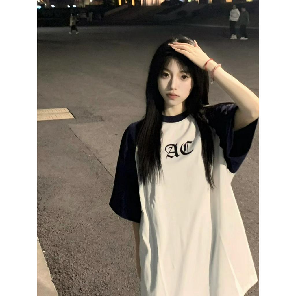 「 WELOVE1 」Áo Thun 100% Cotton Tay Ngắn In Chữ Thời Trang Dành Cho Nữ