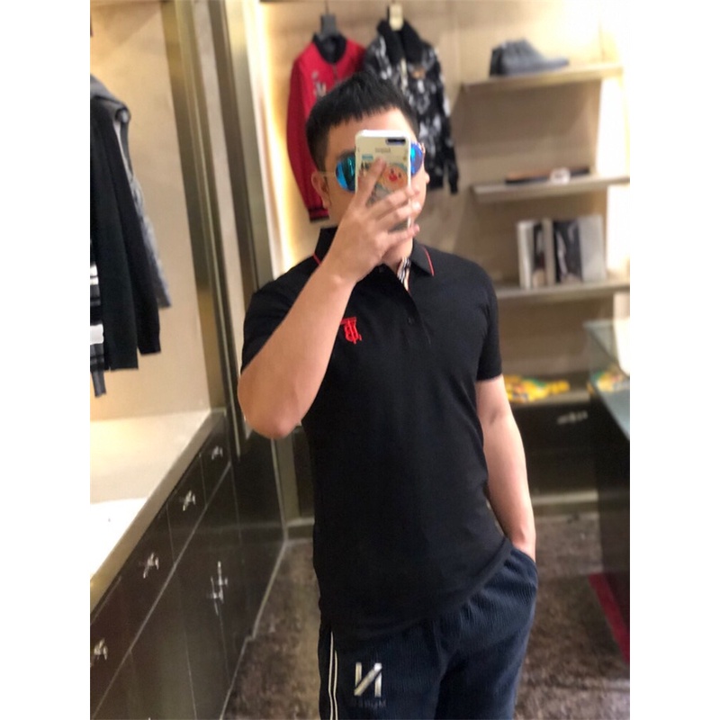 Áo Thun Polo Burberry Chất Liệu Cotton Thời Trang Xuân Hè Cho Nam