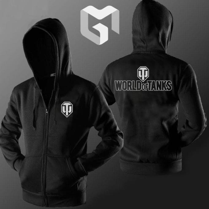 Áo Hoodie Cotton Nguyên Chất Trọng Lượng Nhẹ Và Bền Bỉ Có Khóa Kéo World Of Tank Distro Làm Quà Sinh Nhật