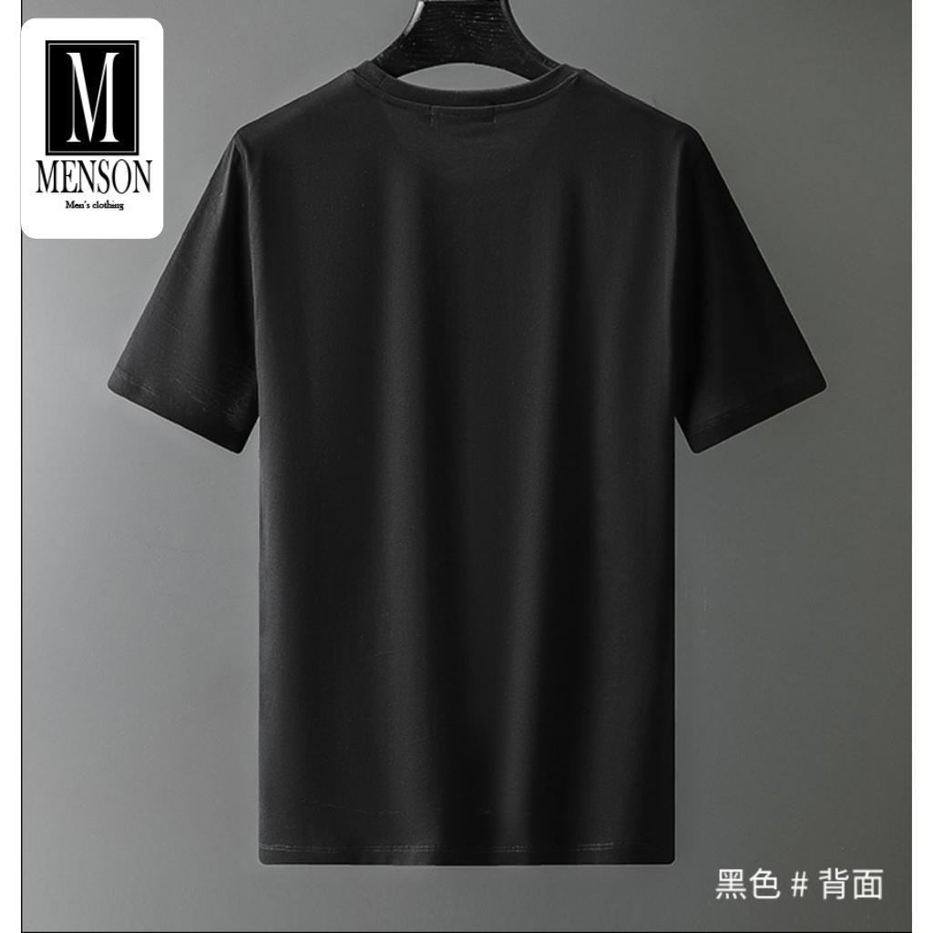 Áo Phông Nam Siêu Cấp Phong Cách Trẻ Trung Sang Trọng - Áo Thun Nam Lụa Chất Mát In Hình Đính Đá Cao Cấp MENSON M1115 | BigBuy360 - bigbuy360.vn