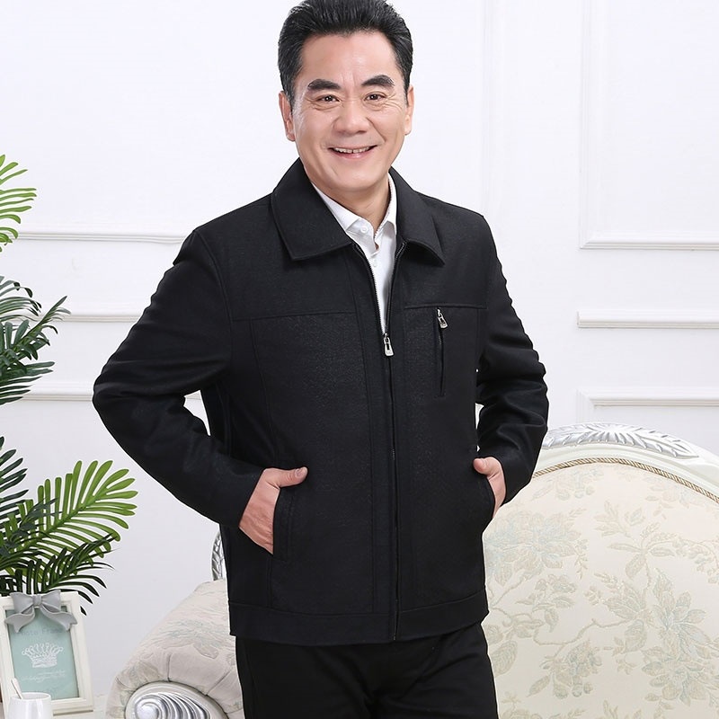 Áo khoác nam trung niên lót lông chống gió chống nước siêu ấm tặng ông tặng bố