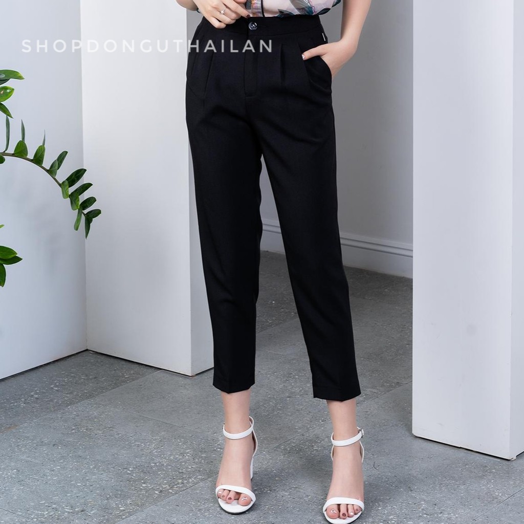 Quần baggy đen form chuẩn cao cấp