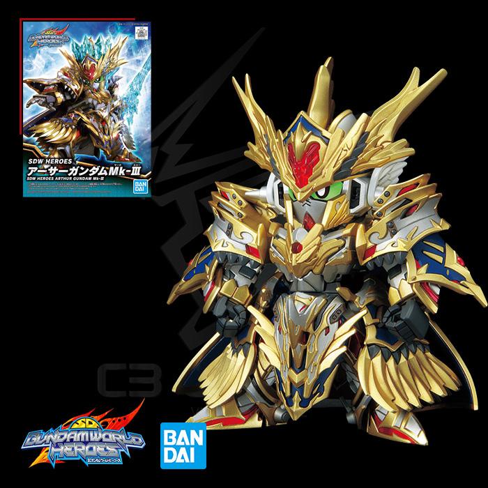 MÔ HÌNH SD WORLD HEROES 18 ARTHUR GUNDAM MK-III SDWH ĐỒ CHƠI LẮP RÁP GUNPLA CHÍNH HÃNG NHẬT BẢN