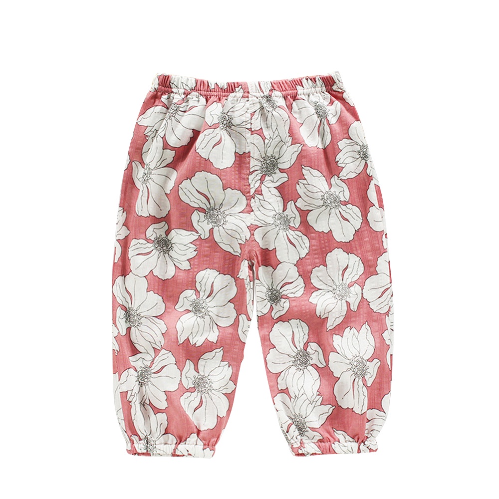 Quần lửng lưng vừa dáng rộng in họa tiết dễ thương thoáng khí thời trang mùa hè cho bé trai 1-6 tuổi