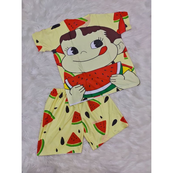 Bộ tay ngắn quần đùi thun lạnh 3d thái cho bé trai/gái(size đại)