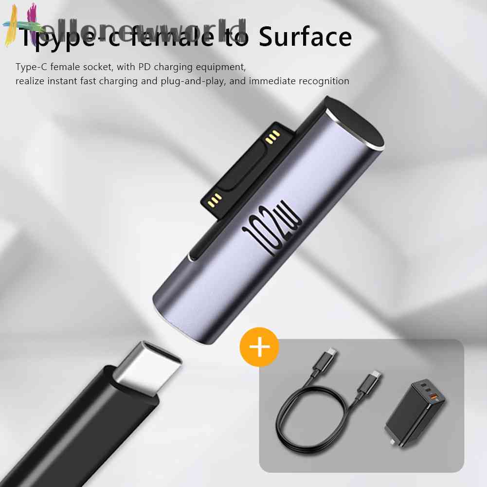 Bộ ĐiềU HợP SạC Nhanh Cho Microsoft Surface Sang Type C PD