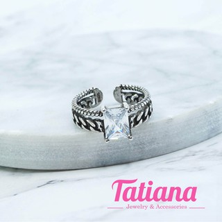 Nhẫn bạc thái đen - Tatiana - n2332 (bạc đen)