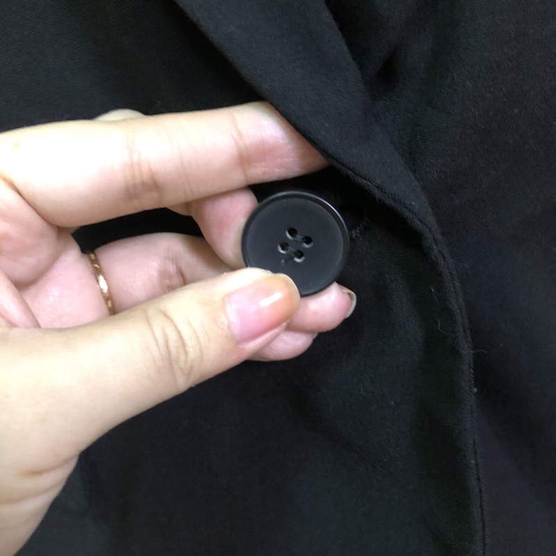 Áo khoác vest blazer đen hình thêu hàng si hàng 2hand