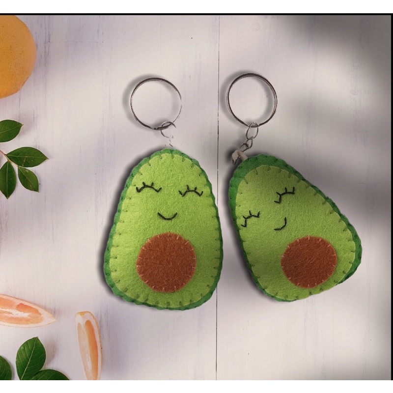 Móc khoá treo hình Bơ, Dứa ngộ nghĩnh 🥑